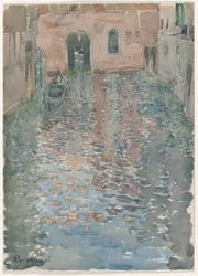 Canali veneziani, 1898 circa (acquerello)