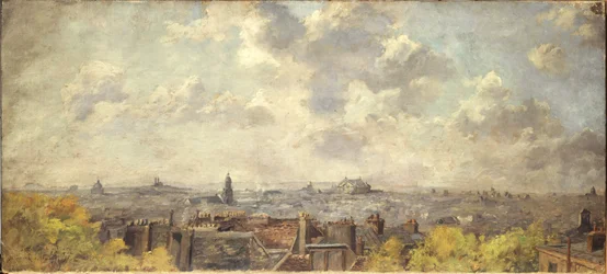 Veduta panoramica di Parigi, presa da rue Victor-Massé, nel 4-1886