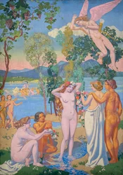 La storia di Psiche, Pannello I. Eros è colpito dalla bellezza di Psiche
