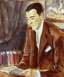 Ritratto di Ramon Perez de Ayala (1881-1962), scrittore spagnolo, dipinto