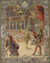 Luigi XIV, vestito da Sole, danza al balletto della notte