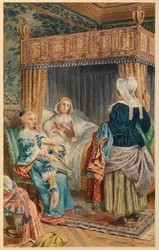 Madeleine Bejart molto malata (illustrazione)