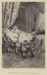 Rousseau legge il suo romanzo Julie alla Marechale