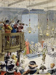 Il ballo a corte (sotto Luigi XIII) - in "Richelieu" di Maurice Leloir.