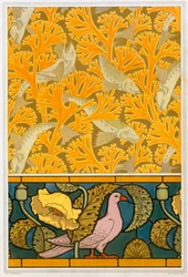 Progetti per carta da parati e vetro colorato, pub. 1897