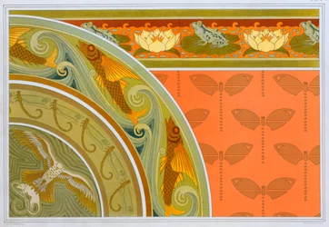 Progetti per bordi di carta da parati, pub. 1897