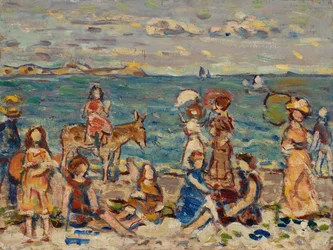 In spiaggia