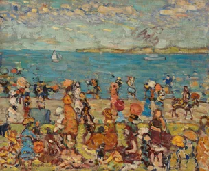 Scena di spiaggia