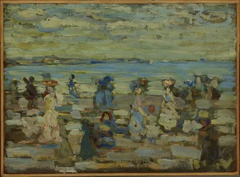 Scena di spiaggia