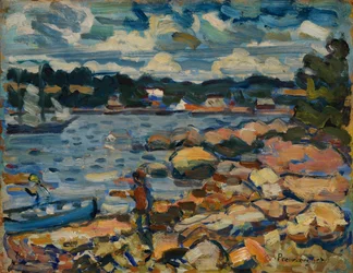 Brooksville, Maine (Fiume e rocce)