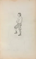 Quaderno degli schizzi italiano: Ragazzo in piedi (pagina 245)