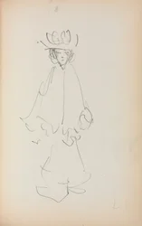 Quaderno degli schizzi italiano: Donna in piedi (pagina 147)