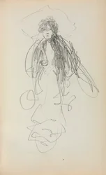 Quaderno degli schizzi italiano: Donna in piedi (pagina 219)