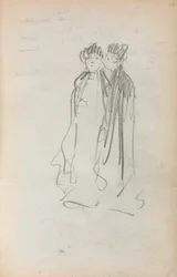 Quaderno di schizzi italiano: Due donne in piedi (pagina 4)