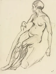 Nudo seduto