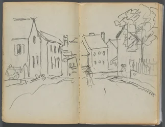 Sketchbook- The Granite Shore Hotel, Rockport, pagina 004 e 5: scena di strada