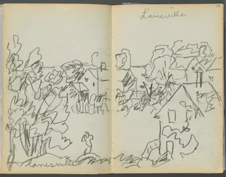 Sketchbook- The Granite Shore Hotel, Rockport, pagina 144 e 145: "Lanesville".