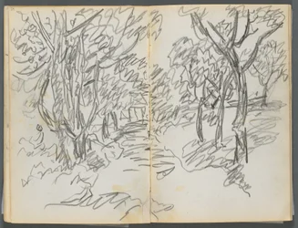 Taccuino di schizzi, The Dells, N° 127, pagina 064 e 65: Paesaggio