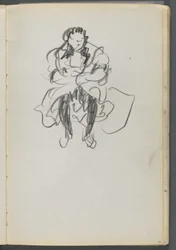 Sketchbook, The Dells, N° 127, pagina 071: Figura seduta
