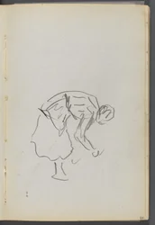 Sketchbook, The Dells, N° 127, pagina 089: Figura piegata