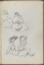 Sketchbook, The Dells, N° 127, pagina 093: Figure sedute