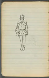 Album di schizzi, pagina 107: Marinaio