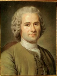 Jean-Jaques Rousseau, filosofo e scrittore (olio su tela)