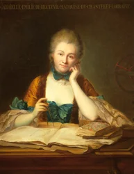 Ritratto di Gabrielle Emilie Le Tonnelier de Breteuil, Marchesa di Chatelet