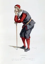 Costume per il personaggio di Arpagone nella commedia "L