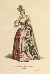 Costume per il ruolo di Erifilo, 1868 circa (incisione)