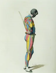 Arlecchino nel 1858