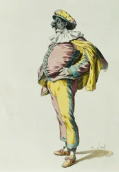 Pulcinella nel 1685, di Maurice Sand