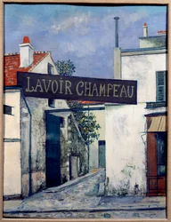 Il lavatoio di Champeau, XX secolo (olio su tela)