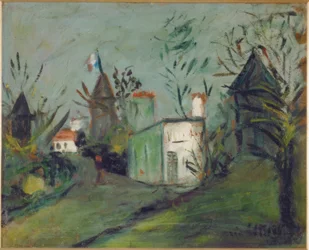 Vista di Montmartre il 14 luglio
