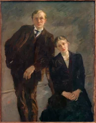 Doppio ritratto di Max Beckmann e Minna Beckmann-Tube