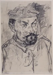 Miliziano Ernst Pflanz, testa e spalle