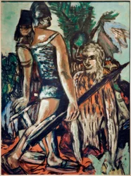 Guerriero e donna uccello