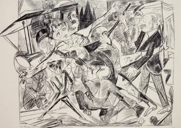 Martirio, di Max Beckmann (1884-1950), incisione. Germania, 20° secolo
