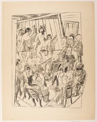 Spogliarello, tavola 4 dalla serie “Viaggio a Berlino 1922”