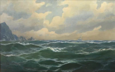 Tedesco: Mare agitato vicino alla costa