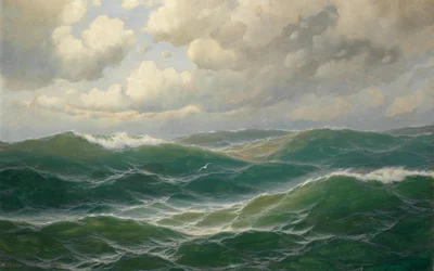 Gabbiani sulle onde