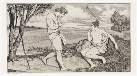 Apollo e Dafne I (Salvataggi di vittime ovidiane, Opus II, foglio 10)