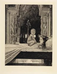 Madre e bambino (Madre morta) (Sulla morte, seconda parte, opus XI, tavola 9)