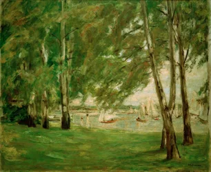 Betulle sulla riva del Wannsee verso est