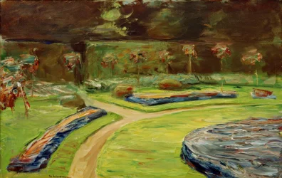 Il rondò nel giardino di siepi