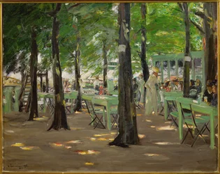 " De Oude Vinck", ristorante con giardino alla periferia di Leida (dipinto su tela)