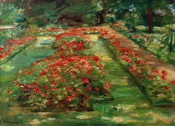 La terrazza dei fiori nel giardino di Wannsee verso nord