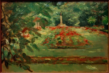 La terrazza dei fiori nel giardino di Wannsee verso nord