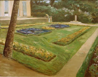 La terrazza dei fiori nel giardino di Wannsee verso nord-ovest