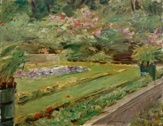 La terrazza dei fiori nel giardino del Wannsee verso nord-ovest